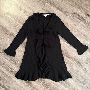 Lilly Pulitzer Cashmere Cable Open Draped Sweater